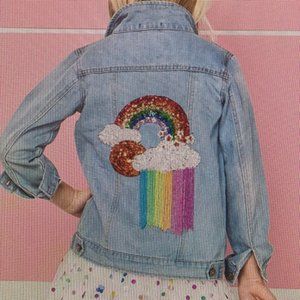 KIDS RAINBOW TASSEL DENIM